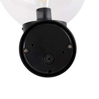 QAZQA Buiten wandlamp zwart met kunststof IP44 RVS - Sfera - thumbnail