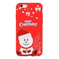 Voor iPhone 6/6s Dazzle Kerst patroon beschermende case (hoed sneeuwpop) - thumbnail