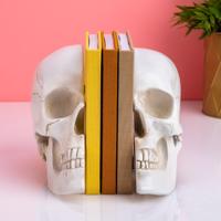 Schedel boekensteunen (set van 2) - thumbnail