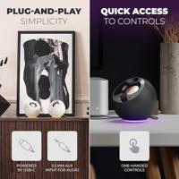 Creative Pebble RGB 2.0 PC-luidsprekers Kabelgebonden 4.4 W Zwart - thumbnail
