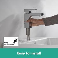 Hansgrohe Wastafelmengkraan Vernis Shape Eengreeps 100 Met Metalen Trekwaste Chroom - thumbnail
