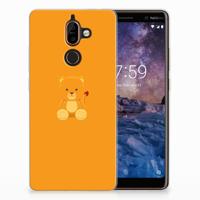 Nokia 7 Plus Telefoonhoesje met Naam Baby Beer - thumbnail