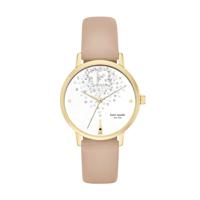 Horlogeband Kate Spade New York KSW9023 Leder Taupe 16mm - thumbnail