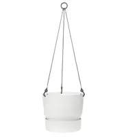 Elho greenville white hanging basket - thumbnail