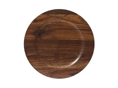 Onderbord bruin Ø33xH1,5cm