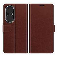 Casecentive Magnetische Leren Wallet case Huawei P50 bruin - thumbnail