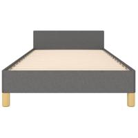 Bedframe zonder matras 90x200 cm stof donkergrijs - thumbnail
