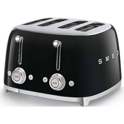 Smeg TSF03BLEU broodrooster 4x4, zwart