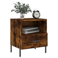 Nachtkastjes 2 st 40x35x47,5 cm bewerkt hout gerookt eikenkleur - thumbnail