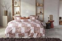 vtwonen Check Mate Dekbedovertrek - Steenrood-Lits-jumeaux (240 x 200/220 cm) - thumbnail