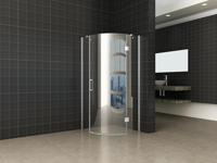 Douchecabine Wiesbaden kwartrond 1 deur RS 90x90cm 8mm NANO coating - thumbnail