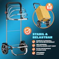 Boodschappentrolley, blauw , met koelvak, tas afneembaar - thumbnail