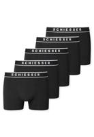 Schiesser Boxershorts 95/5 zwart 5-pack - thumbnail