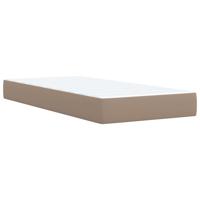 Boxspring met matras kunstleer cappuccinokleurig 90x190 cm - thumbnail