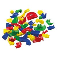 Hubelino knikkerbaan kiga scholenset baanelementen, 156dlg - thumbnail