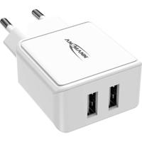 Ansmann HomeCharger HC212 USB-oplader 12 W 2x USB-A Wit Binnen - thumbnail