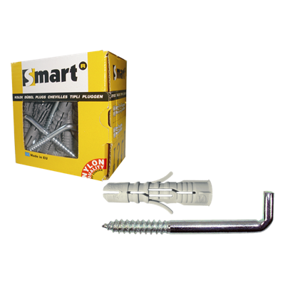 pgb-Europe SMART | plug + schroefduim Ø 6x60 NZN | 20 st SM0PSDN0110060060E