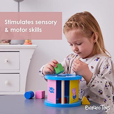 Peppa Pig houten vormen sorteerbox