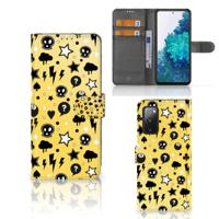 Telefoonhoesje met Naam Samsung Galaxy S20 FE Punk Geel | Portemonnee hoesje - thumbnail