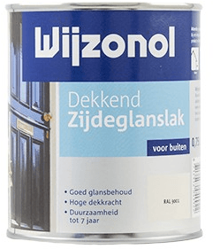 Wijzonol Dekkend Zijdeglanslak 750 ml RAL 9001
