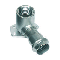 Bonfix Pressfittingen RVS 316L Muurplaat 3/4 x 22 - lange binnendraad (G) x press || (m-profiel) - thumbnail