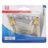 Scanpart ovenlamp E14 25W 300 graden buis 190Lm 2-pack Oven accessoire - thumbnail