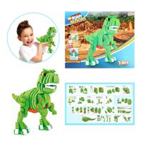 Toi-Toys knutselpuzzel dinosaurus 25,8 cm groen 104-delig - thumbnail