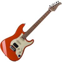 Mooer GTRS Guitars Professional 801 Fiesta Red Intelligent Guitar met gigbag - thumbnail