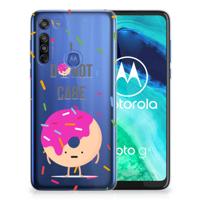 Motorola Moto G8 Siliconen Case Donut Roze - thumbnail