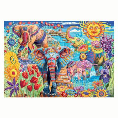 Clementoni legpuzzel kunstwerken olifanten carnaval, 500st. Clementoni legpuzzel kunstwerken olifanten carnaval, 500st.