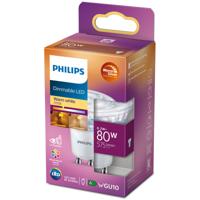 Philips LED Spot - 80 W - GU10 - Dimbaar warmwit licht - thumbnail