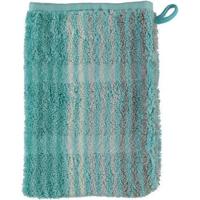 Cawö Cawö Cashmere Streifen Washandje Munt 16x22 - thumbnail