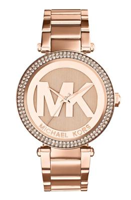 Michael Kors Dames Parker Rosegoudkleurig logo-horloge MK5865