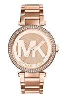 Michael Kors Dames Parker Rosegoudkleurig logo-horloge MK5865 - thumbnail