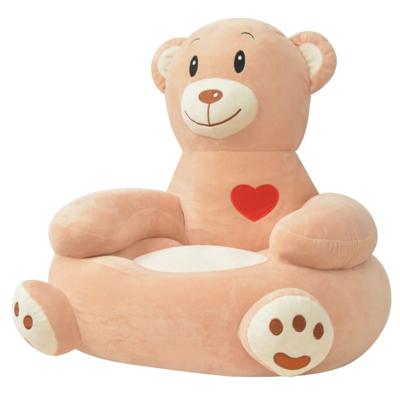 VidaXL Pluche kinderstoel beer bruin VidaXL Pluche kinderstoel beer bruin
