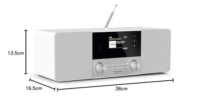 TechniSat DIGITRADIO 4 C Radio DAB+, VHF (FM), DAB Bluetooth Wit