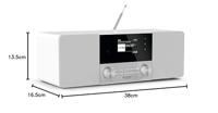 TechniSat DIGITRADIO 4 C Radio DAB+, VHF (FM), DAB Bluetooth Wit - thumbnail