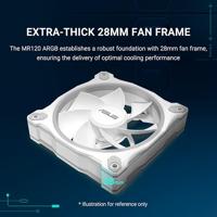 ASUS Prime MR120 Fan ARGB White Computer behuizing Ventilator 12 cm Wit - thumbnail