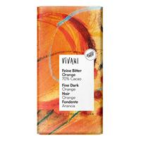 Vivani Chocolade puur met sinaasappel bio 100 Gram - thumbnail