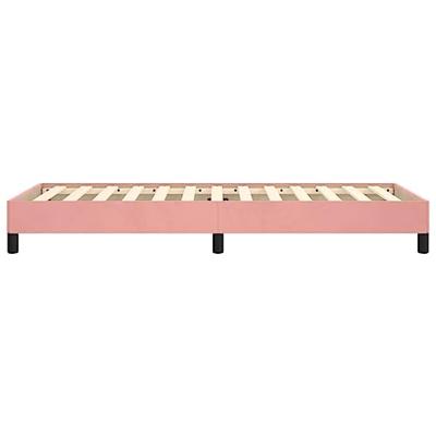 Bedframe fluweel roze 90x200 cm Bedframe fluweel roze 90x200 cm