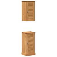 Badkamermeubelset met plank VIGO 2 pcs Bruin en Honingbruin - thumbnail