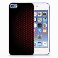 Apple iPod Touch 5 | 6 | TPU bumper | Geruit Rood - thumbnail