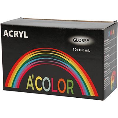 Creativ Company Acrylverf glossy kleur, 10x100ml