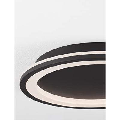 Lyora Strakke plafondlampOggy zwart Ø 37cm - 9212918 - thumbnail