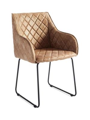 Rivièra Maison Eetkamerstoel 'Frisco Drive' Pellini, kleur Camel