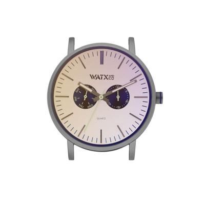 Horloge Uniseks Watx & Colors WXCA2737 Grijs Zilverkleurig (Ø 44 mm) Horloge Uniseks Watx & Colors WXCA2737 Grijs Zilverkleurig (Ø 44 mm)