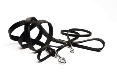 Hondenriem van leer 100cm x 20mm zwart Hondenriem van leer 100cm x 20mm zwart