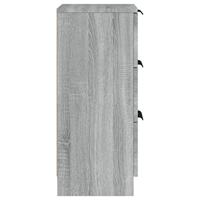 Dressoir 30x30x70 cm bewerkt hout grijs sonoma eikenkleurig - thumbnail