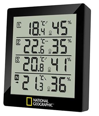 NATIONAL GEOGRAPHIC Thermo-hygrometer black 4 measurement results NATIONAL GEOGRAPHIC Thermo-hygrometer black 4 measurement results