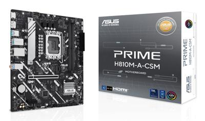 Asus PRIME H810M-A-CSM Moederbord Socket Intel LGA 1851 Vormfactor Micro-ATX Moederbord chipset Intel® H810 - thumbnail